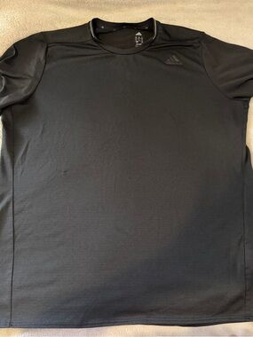 adidas Black Short-Sleeve Athletic Tee